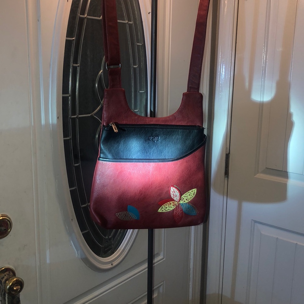 ESPE vegan leather crossbody with matching wallet.